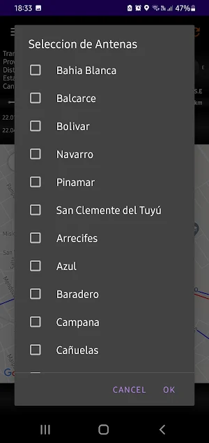 Orientador Antenas TDA Screenshot 1