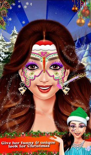 Face Paint In Christmas Screenshot 1