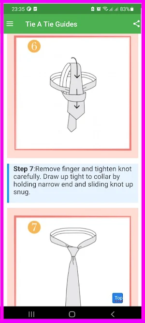 How To Tie A Tie Guides App Screenshot 3
