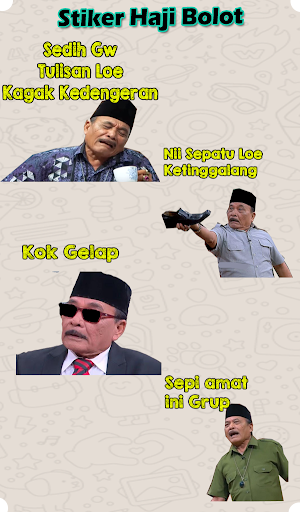 Stiker New Haji Bolot - WAStickersApp Screenshot 0