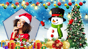 Merry Christmas Photo Frame : Greetings & Frames Screenshot 0