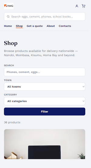 AMG Stores Screenshot 0