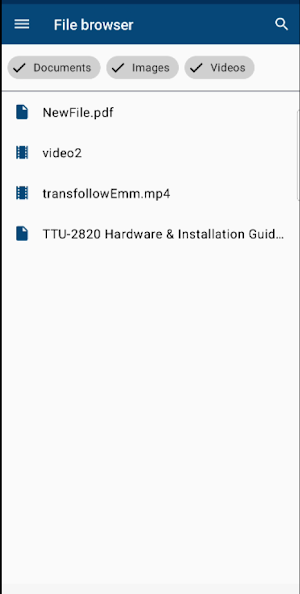 XPS File browser Screenshot 1