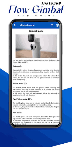 Insta360 Flow Gimbal Guide Screenshot 1