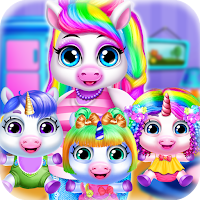 Triplet Newborn Unicorn Baby