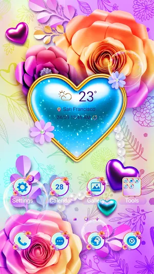 Glitter Heart - Wallpaper Screenshot 0
