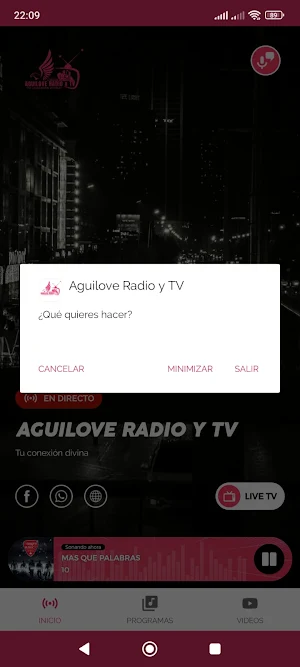 Aguilove Radio y TV Screenshot 3