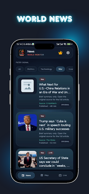 World Monitor Screenshot 1