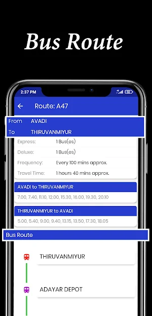 Chennai local Suburban Trains, Metro, Bus Timings Screenshot 2