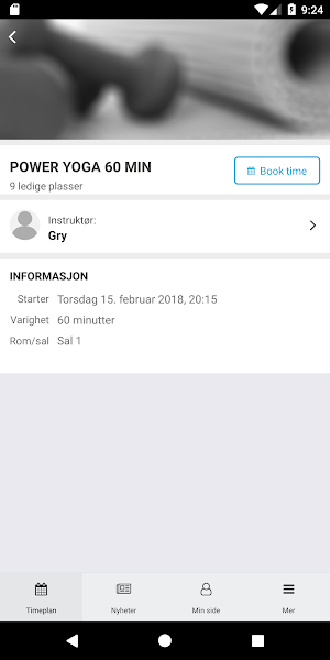 Puls Gruppetimer Screenshot 1