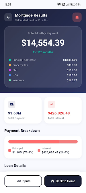 Smart Cash: Loan Calculator Screenshot 3