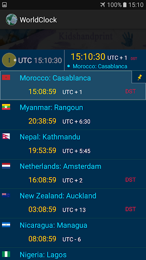 The  World Clock Screenshot 3