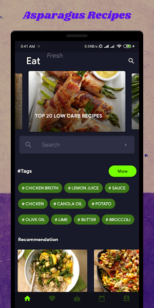 Asparagus: Vegetable recipes Screenshot 0