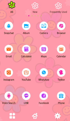 Smiley Flowers Theme +HOME Screenshot 2