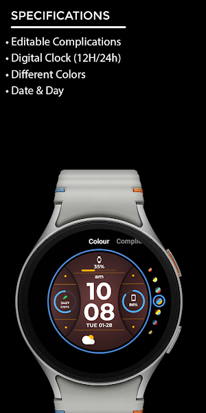 Night 81 - watch face Screenshot 3