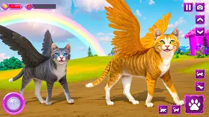 Flying Wild Cat Care Sim 3D Screenshot 0