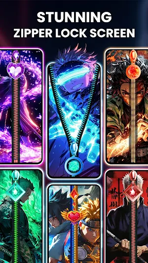 Zipper Lock Screen - Wallpaper Screenshot 3