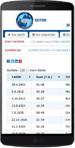 Deprem Bildirim Screenshot 3