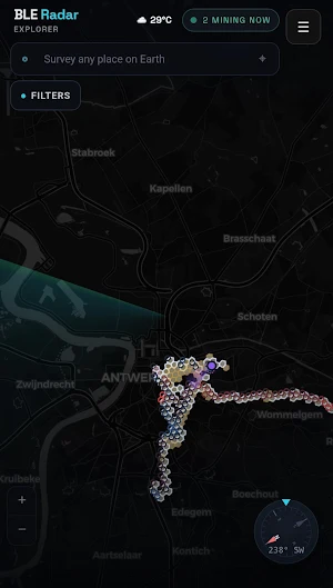 BLE Radar Screenshot 1