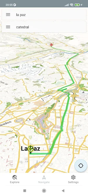 La Paz Bolivia Offline Map Screenshot 1