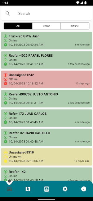 TransTech GPS Screenshot 1