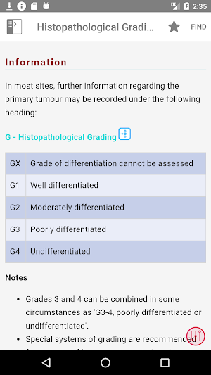 TNM Classification of Malignant Tumours Screenshot 2