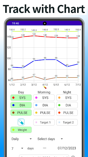 Instant Blood Pressure Tracker Screenshot 3