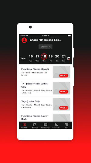 Chase Fitness and Sports Club Screenshot 2