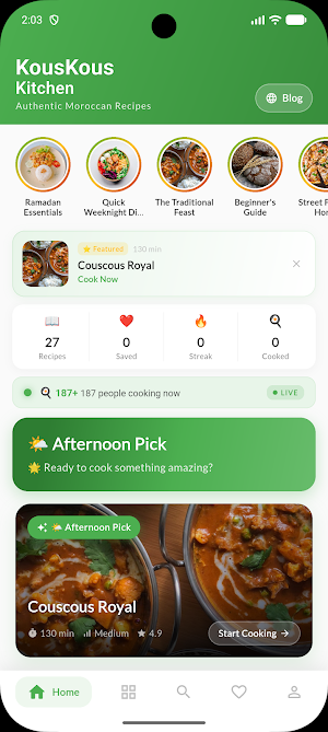 couscous kitchen recipes Screenshot 0