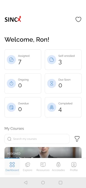 SincX Learn Screenshot 1