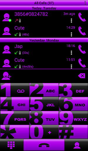 Theme Chess Purple RocketDial Screenshot 1
