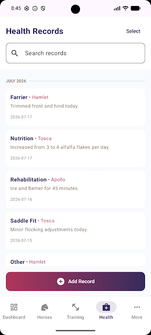 EquiHealth App Screenshot 3