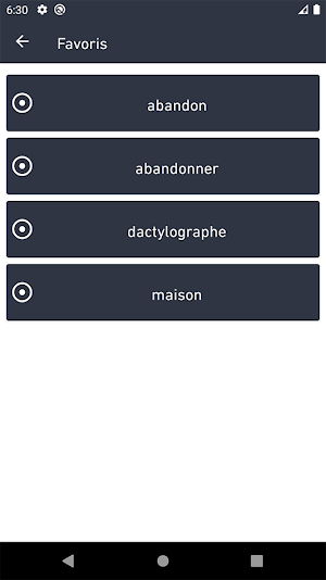French Synonyms dictionary Screenshot 2