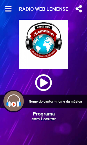 Rádio Web Lemense Screenshot 1
