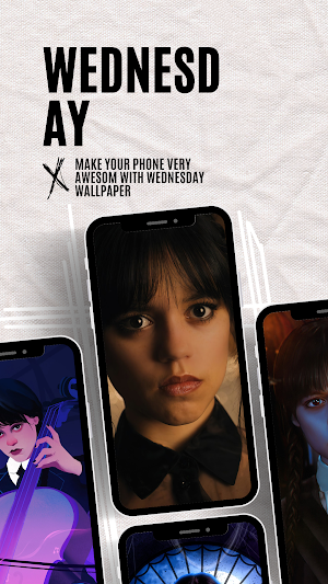 Wednesday Addams 4k wallpaper Screenshot 1