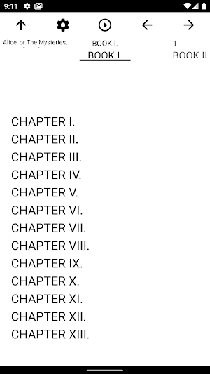 Book, Alice, or The Mysteries, Screenshot 1
