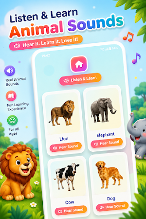 Animal sounds and Learning Screenshot 1