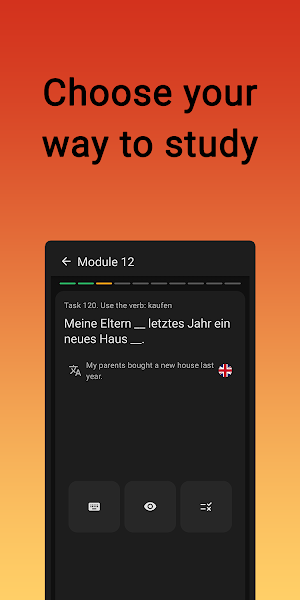 German grammar: Perfect Screenshot 2