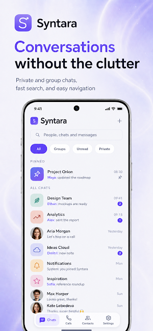 Syntara: Messenger & Chats Screenshot 0