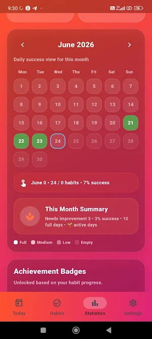 FD Habit Tracker Screenshot 3