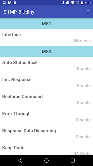 SII MP-B Utility Screenshot 3