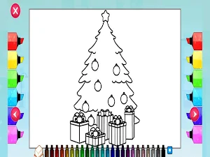 Christmas Book Coloring Pages and Puzzles for Kids Screenshot 1