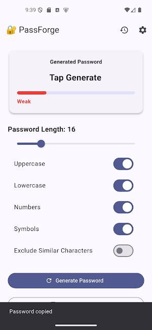 PassForge Screenshot 2