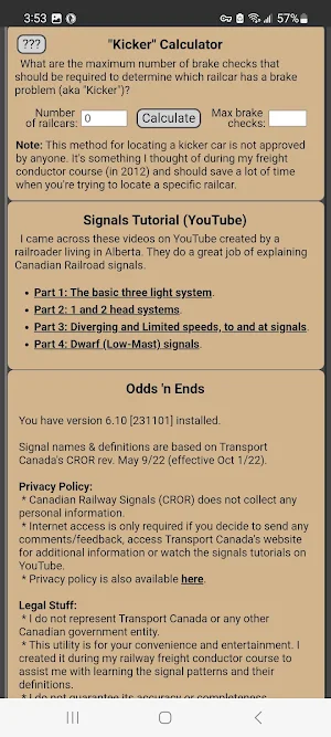 Canadian Railway Signals CROR Screenshot 1