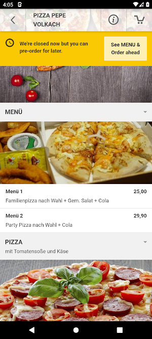 Pepe Pizza Volkach Screenshot 2