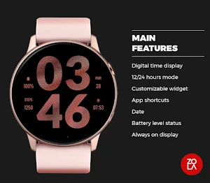 Big Rose Gold Watch Face Screenshot 1