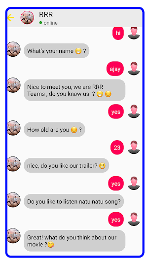 fake call with RRR Movie Cast Screenshot 0
