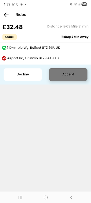 MyKabbi Driver Screenshot 2