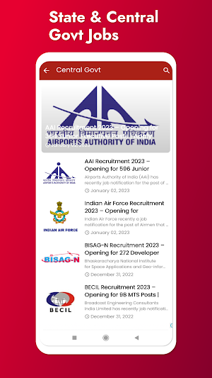 Gujarat Jobs Alert App Screenshot 1