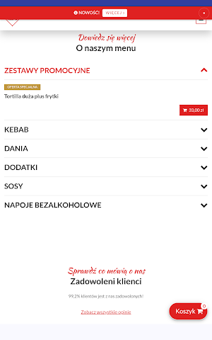 Bafra Kebab Nowe Miasto Screenshot 2
